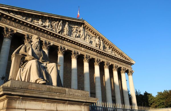 Façade de l’Assemblée nationale à Paris