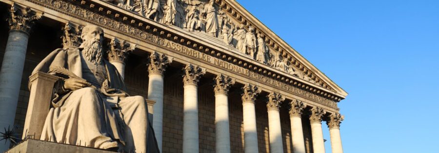 Façade de l’Assemblée nationale à Paris